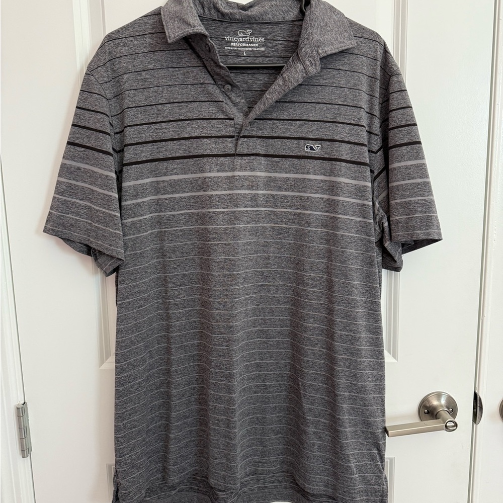 Vineyard Vines Gray Performance Polo